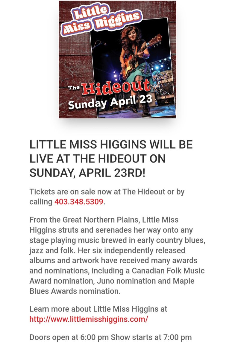 Little Miss Higgins tweet media