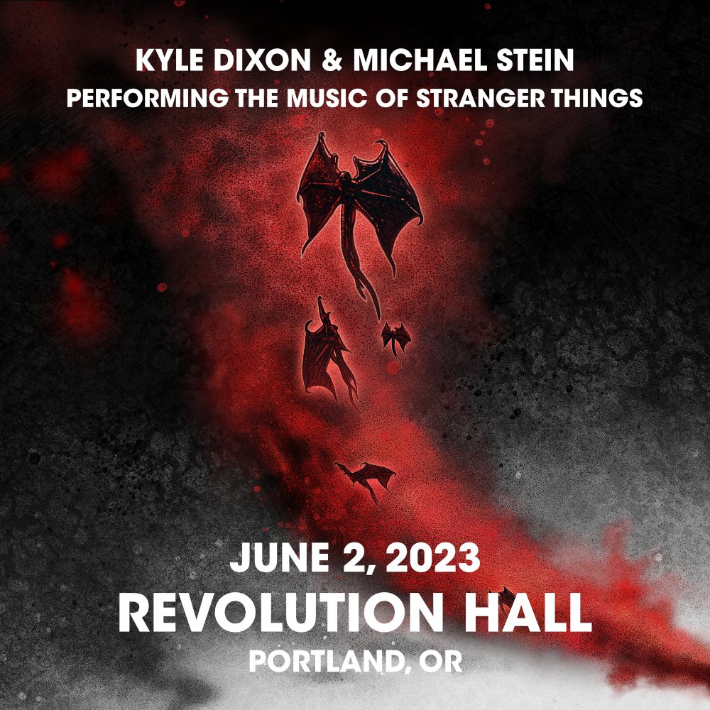 Revolution Hall (@revhallpdx) on Twitter photo ON SALE NOW: Kyle Dixon and Michael Stein perform the music of Stranger Things at <a href="/RevHallpdx/">Revolution Hall</a> on June 2nd! Tickets are on sale now.
TICKETS 🎟️ bit.ly/40XjqJ2 ON SALE NOW: Kyle Dixon and Michael Stein perform the music of Stranger Things at <a href="/RevHallpdx/">Revolution Hall</a> on June 2nd! Tickets are on sale now.
TICKETS 🎟️ bit.ly/40XjqJ2