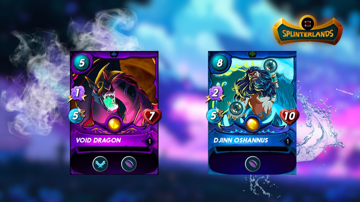 OpenColosseum's tweet photo. Void Dragon or Djinn Oshannus? #Splinterlands #thatsnfty https://t.co/dKT8G3NHfZ