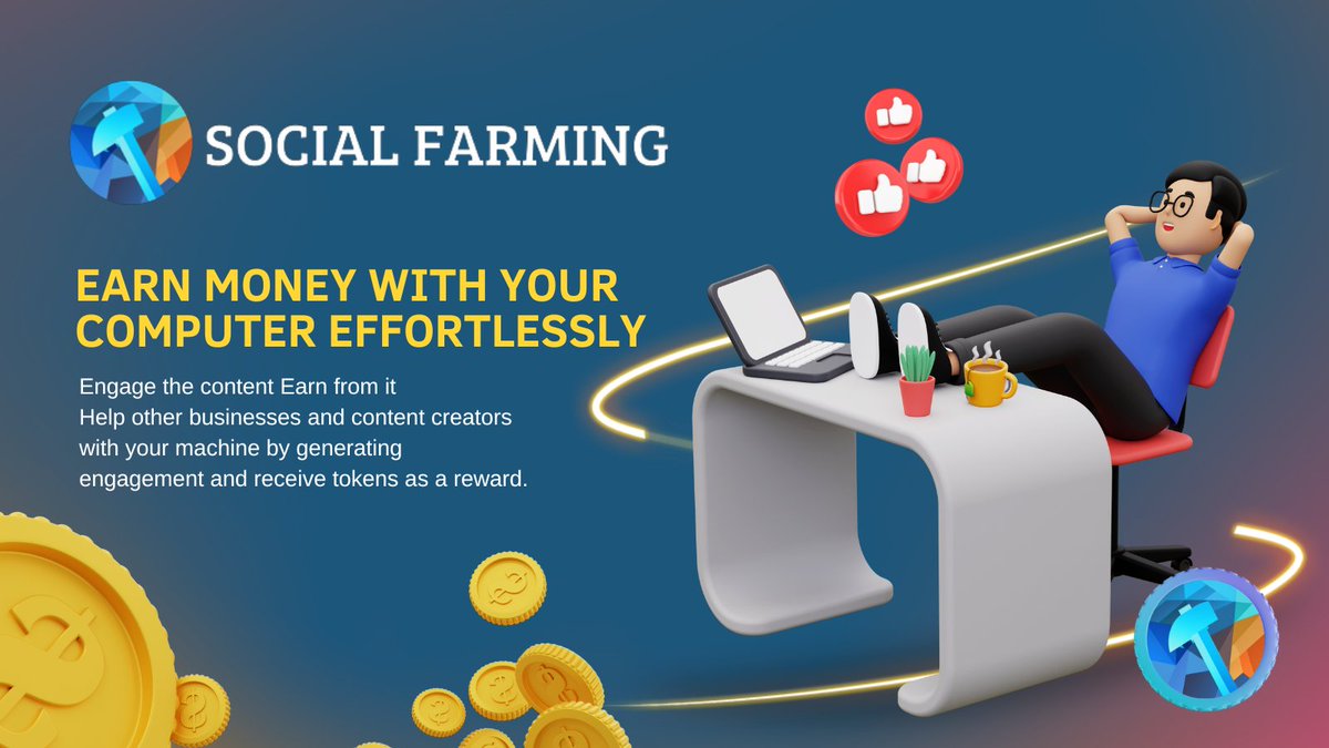 Earn money?

Users who want to earn money with SocialFarming can download and run our software to generate social media engagement. As users generate engagement for an individual or business, they receive payment in the form of our token.

#crypto #cryptocurrency  #sfarm
