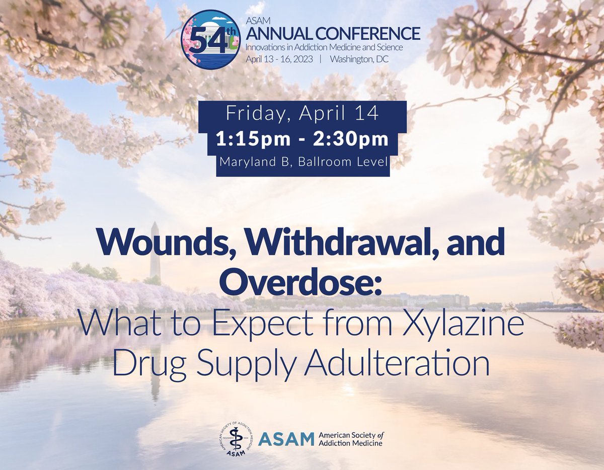 ASAMorg's tweet photo. Wounds, Withdrawal and Overdose starts in 10 minutes!
#ASAM #AC2023 #ASAMAnnualConference #ASAMAnnual23 #AddictionMedicine #AddictionTreatment #ASAM23 https://t.co/16VV1QaqPI
