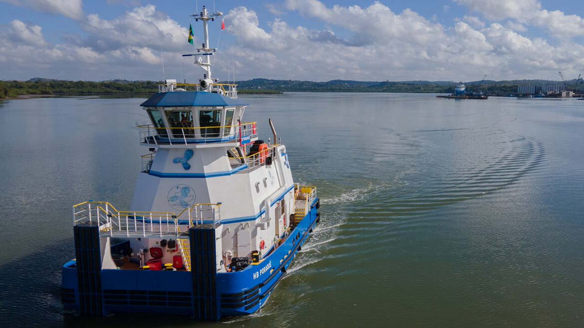 seawanderernet's tweet photo. Belov Engenharia #Shipyard delivers 'E-Pushboat' HB Poraque
The HB Poraque is the world’s first battery electric shallow draft #pushboat.
https://t.co/7ItTcahvMu https://t.co/9nXenCAKdi