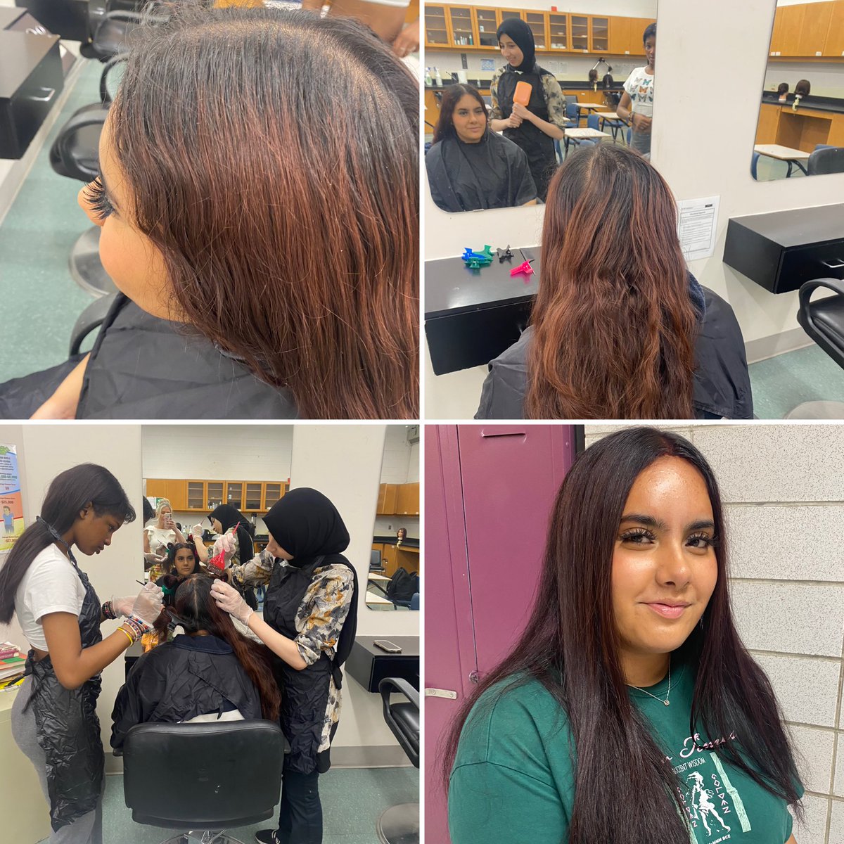 Kelly Mulligan Smith (@kellykmulligan) on Twitter photo Stunning new colour for Melinah. A rich plum red that blends with her roots. First colour application for these students👏<a href="/StPaulOCSB/">St. Paul High School</a> Stunning new colour for Melinah. A rich plum red that blends with her roots. First colour application for these students👏<a href="/StPaulOCSB/">St. Paul High School</a>