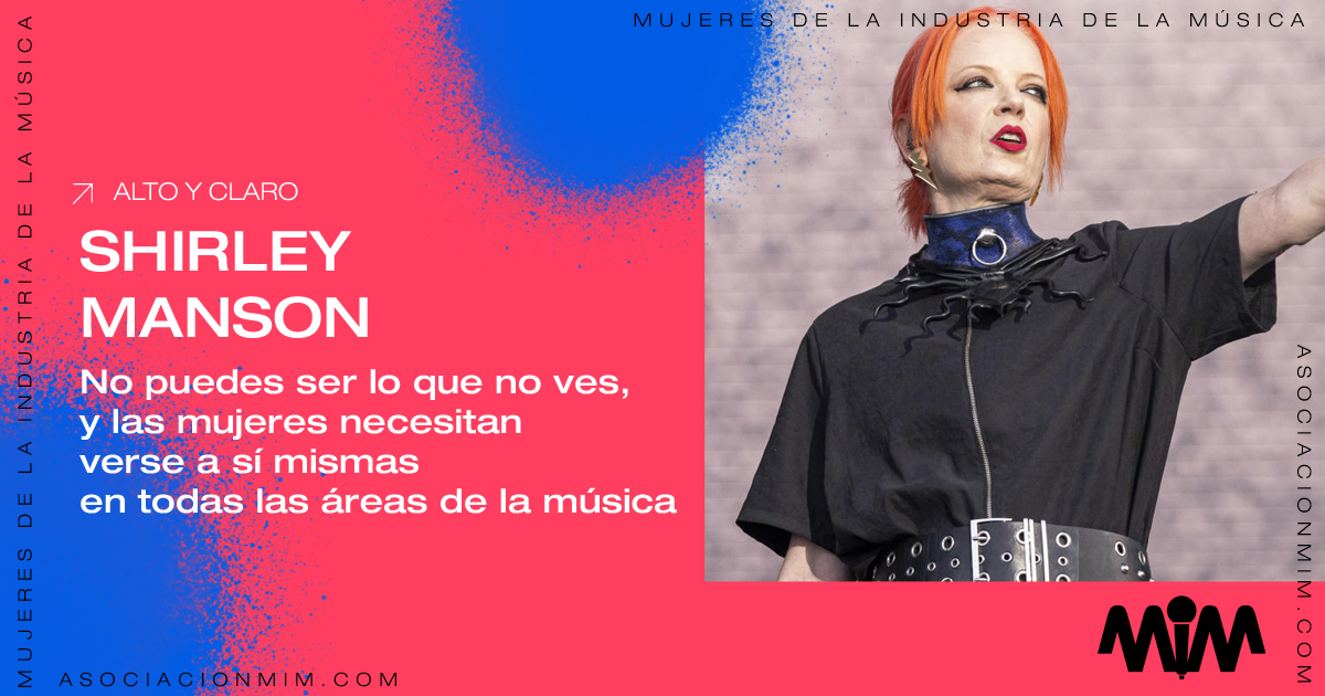 Shirley Manson: “No puedes ser lo que no ves”. En Asociación MIM suscribimos sus palabras y trabajamos para visibilizar y apoyar el talento femenino en la industria musical. Queremos ocupar el espacio que nos corresponde. ¿Nos ayudas? Comparte este tweet. 💜
#mujeresenlamúsica