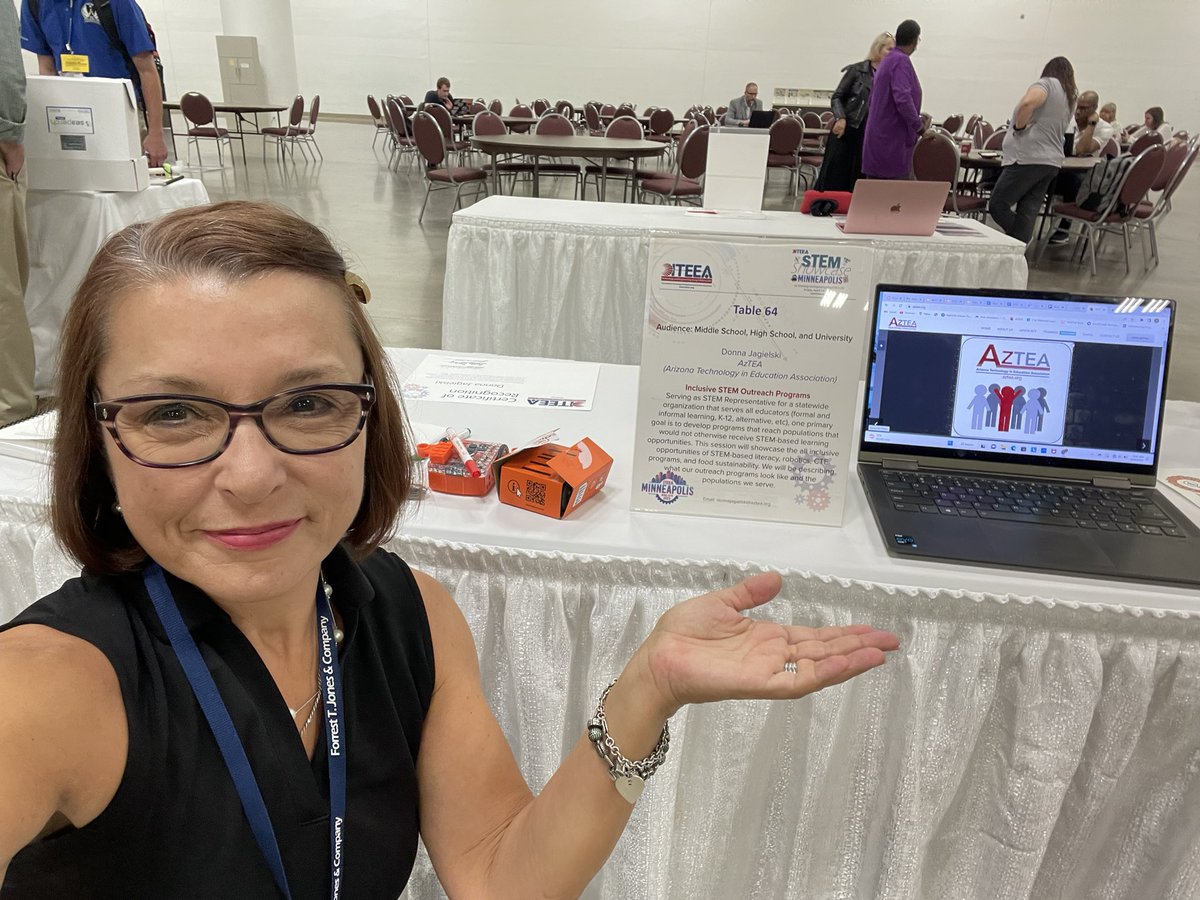 puffkee's tweet image. Representing at the wonderful STEM Showcase! @aztea @iteea @MeetEdison @EdisonRobots #iteea2023