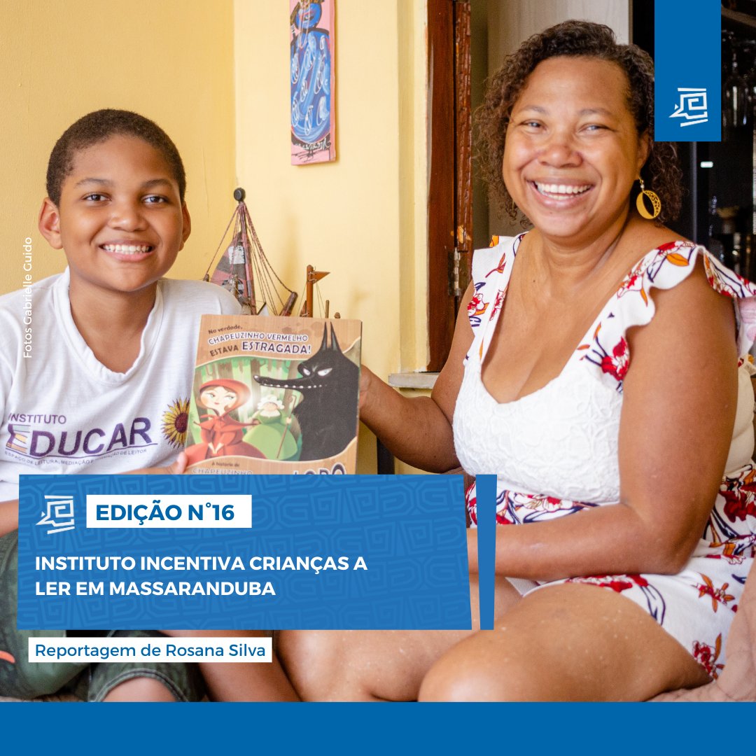 entrebecos_ssa's tweet photo. Nossa 16ª edição mostra as ações que o Instituto Educar, do bairro de #Massaranduba, tem realizado para despertar o gosto das crianças, adolescentes e jovens pela literatura através da arte e da educação.
Confira a reportagem completa em: https://t.co/CdgFiBwAEn https://t.co/y5Ix9hh5si