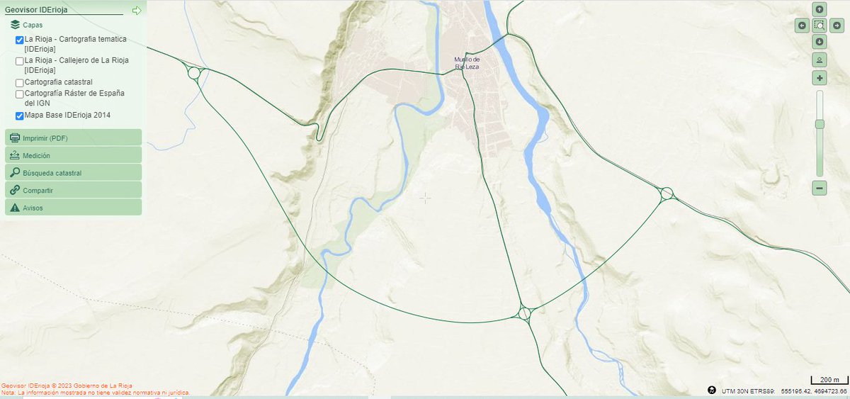 Ya se ha incorporado a la Base Topográfica Regional 1:5.000 los datos de la variante de Murillo de Río Leza. Ya se puede visualizar y descargar en los servicios WMS/WFS. En breve iremos desplegando estos datos en los visualizadores y fondos cartográficos
iderioja.larioja.org/geovisor/index…