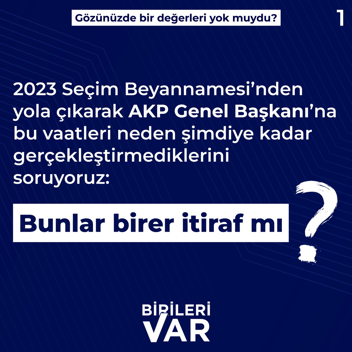 AKP'nin yayınladığı 2023 Seçim Beyannamesi'nde yer alan vaatlerin neden şimdiye kadar gerçekleştirilmediğini çok merak ettik. O yüzden soruyoruz:
Bu vaatler aslında birer itiraf mı?