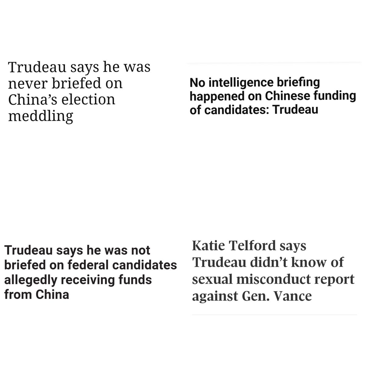 KirkLubimov's tweet photo. The easiest way to keep up with Liberal lies is to assume that they always lie.
Katie Telford: "There is nothing that is ever kept from the Prime Minister."
#Telfordcommittee #cdnpoli https://t.co/SQ2vd448To