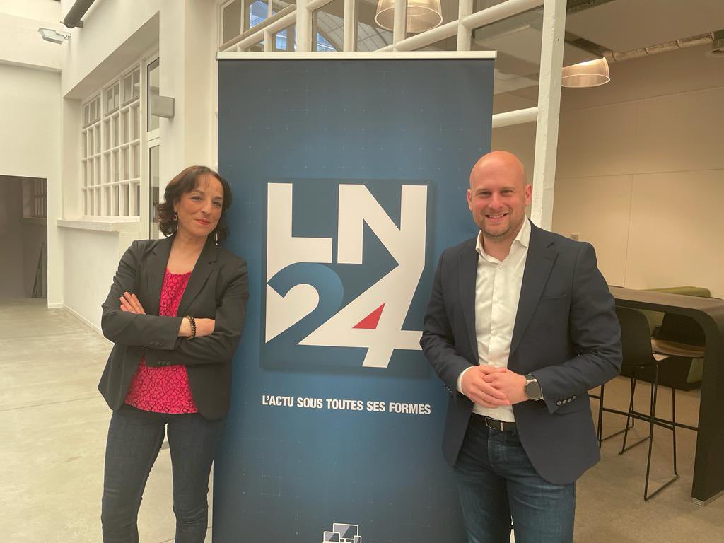 fadilalaanan's tweet photo. Avec @VossaertMichal sur @LesNews24 -débat sur l’emploi suite à la polémique de @BernardClerfayt #modelemediterraneen https://t.co/IYDW6AVgHR