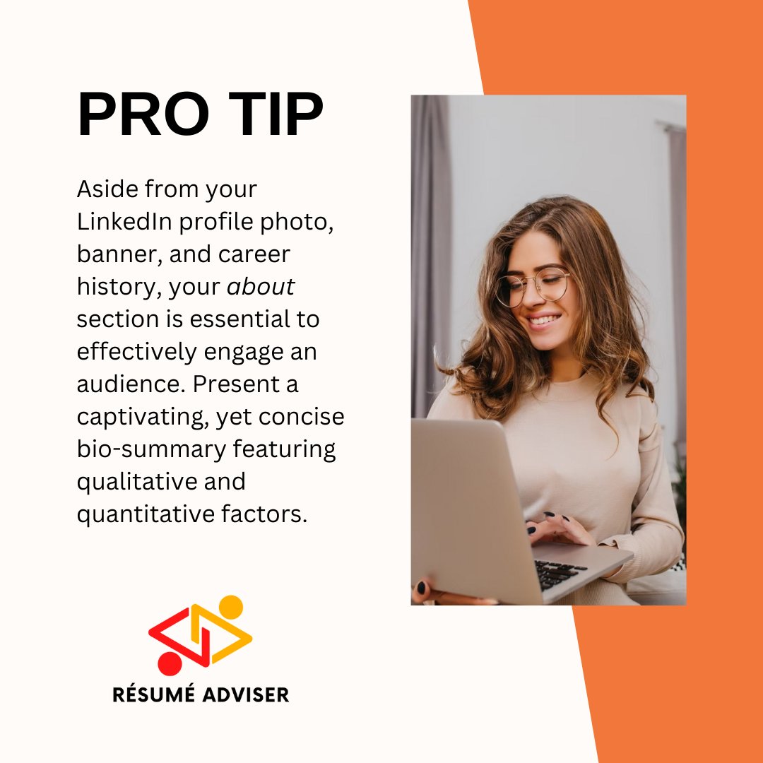 resumeadviser's tweet photo. #linkedintips #linkedinprofile #linkedinprofilewriting 

How can you refine your existing LinkedIn profile content? Get more help at https://t.co/QZaBSMtznn https://t.co/XxhRgjWM5p