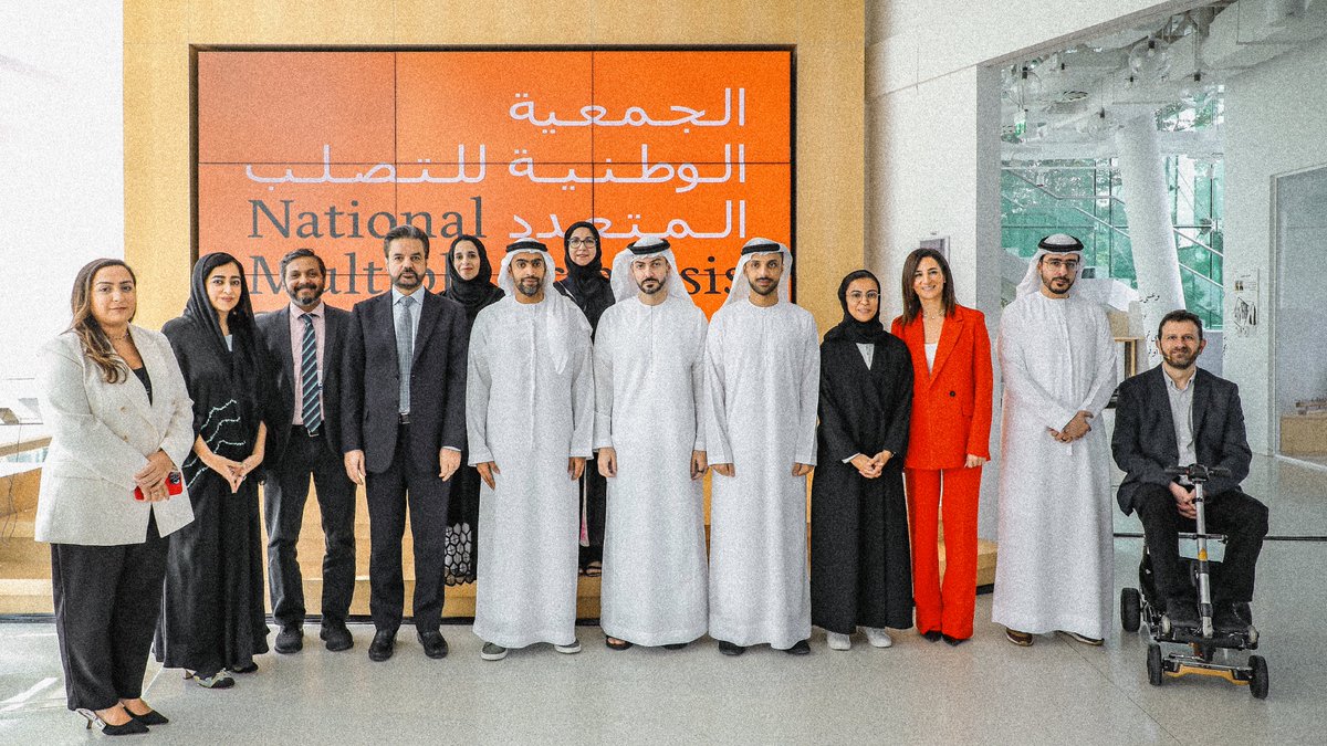 nmssocietyuae's tweet photo. The National Multiple Sclerosis Society launched at an exclusive event in Abu Dhabi, in the presence of leadership from key government entities, people with multiple sclerosis, leading local healthcare providers, and local and international partners. https://t.co/okW8kl63VR