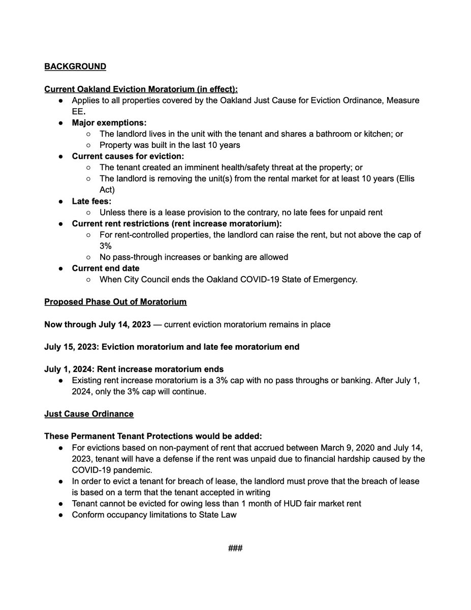 Nikkiforallofus's tweet photo. On Tuesday, @Oakland City Council will vote on our plan to 1) continue #evictionmoratorium til 7/14 as we do outreach, education w tenants, property owners, 2) end moratorium on 7/15, 3) add new permanent tenant protections to help avoid a surge in evictions
#OakMtg
@DanKalb https://t.co/LKRDmQViCn