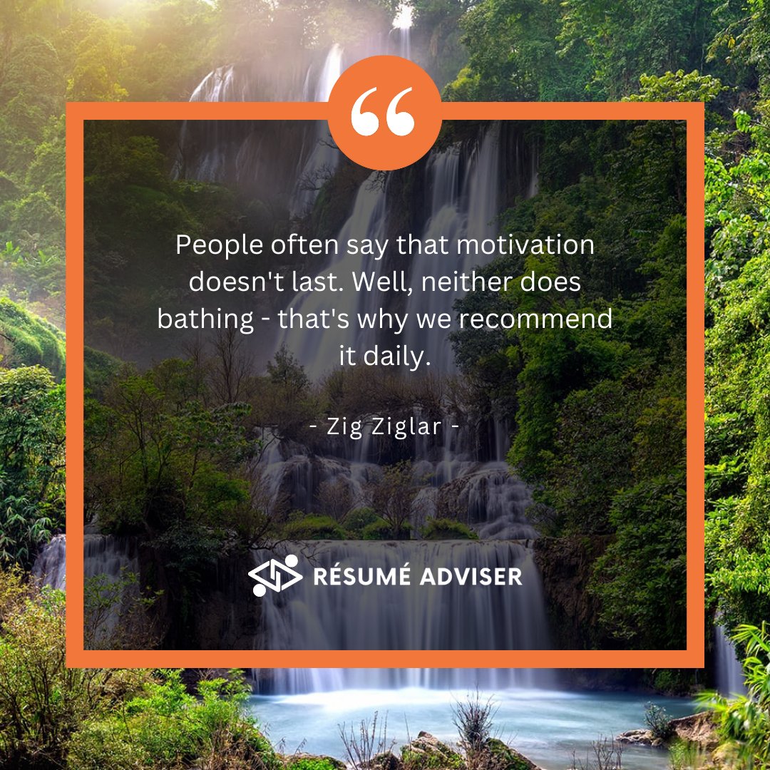 resumeadviser's tweet photo. #dailymotivation #inspiration #motivation 

What motivates you every day? https://t.co/KE7u0xoZ75
