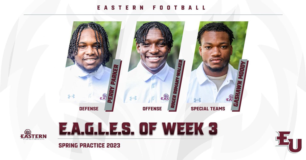EUEaglesFB's tweet image. Week 3 standouts!! 3 more who show up everyday &amp;amp; put in the work!!! #FlyWithUs #FirstCla22 🦅🦅🦅