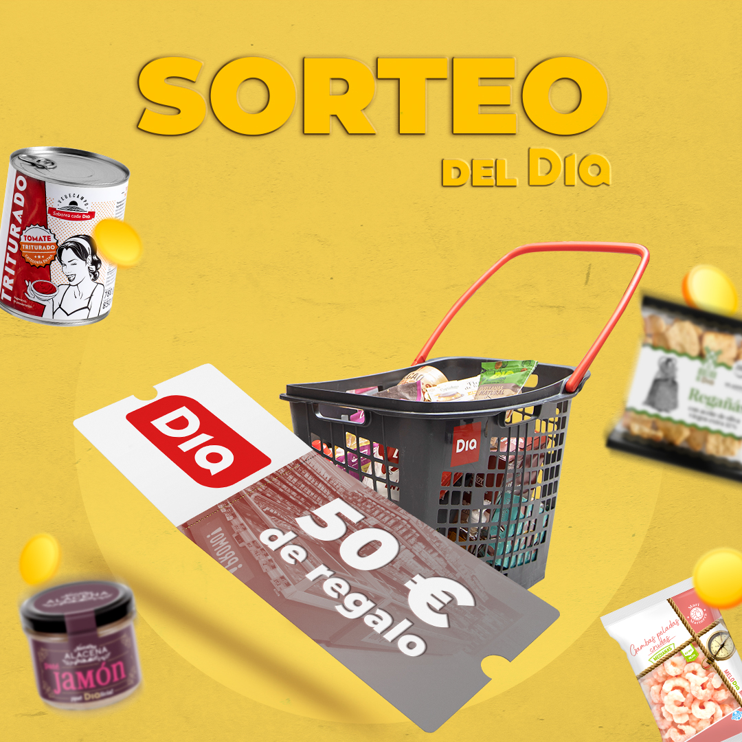 DIA_Esp's tweet photo. ¿Pensabais que os íbamos a dejar sin sorteo esta semana? Obvio que no 😌

Puedes ganar un cupón de 50€ 👇

➡️Sigue a la cuenta oficial de @dia_esp
➡️Menciona a tu amigx fan de Dia y usa #SorteoDelDia
➡️Like y RT

🔗BBLL: https://t.co/o6XZuZLbSw https://t.co/z74xNKw2t2