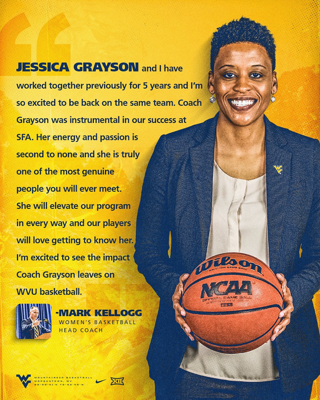 Blue Care Bear (Frmly Blue Monkey) on Twitter: "@WVUWBB @CoachJGrayson