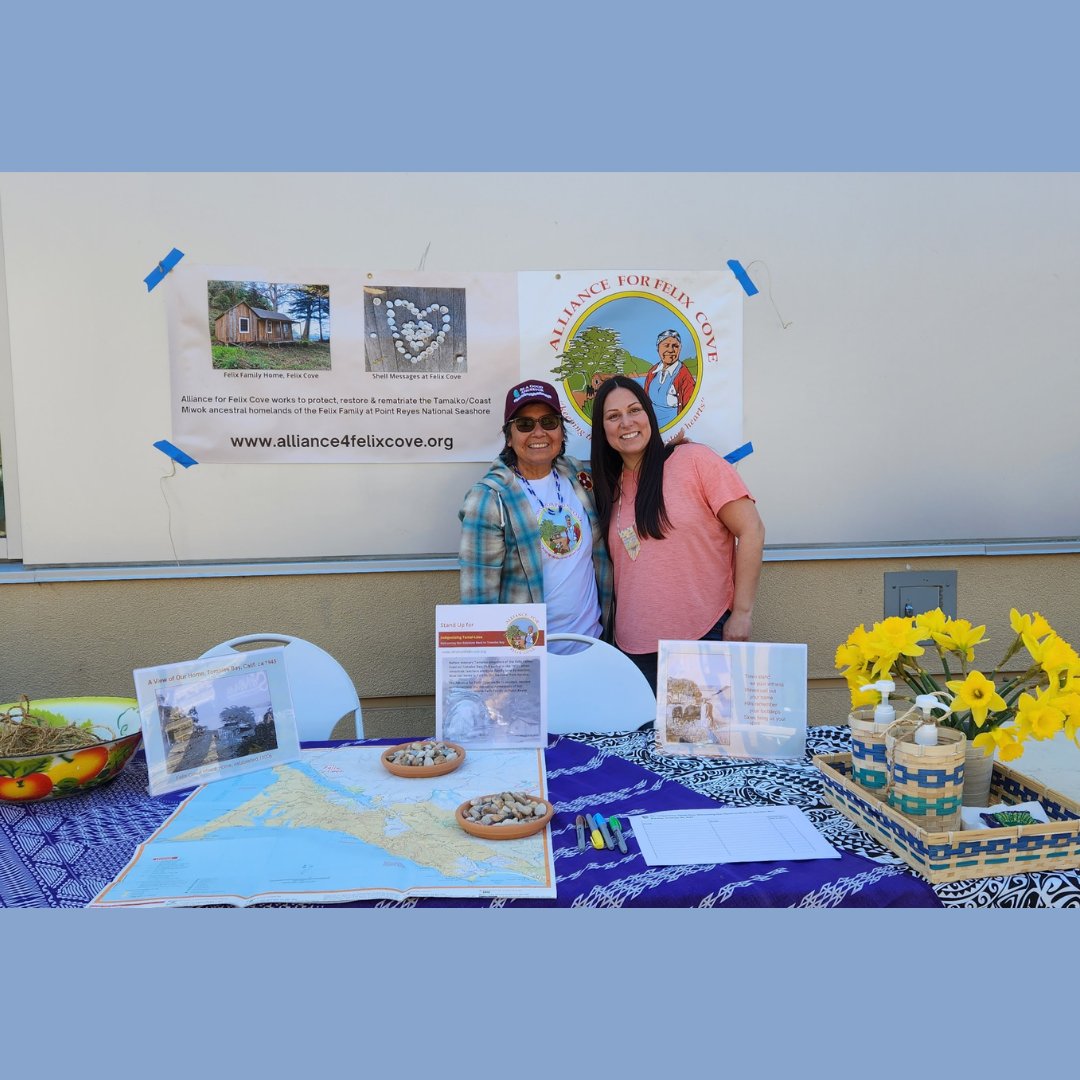 felix_alliance's tweet photo. We had wonderful time at Native Fest at Sonoma State University today! Proud of the Native American student organizers. Ooh, and the acorn mush was delicious! #a4fc #protectfelixcove #coastmiwok #indigenousland #honortheancestors #rematriate #landback #indigenous #sonomastate https://t.co/ZG04JowxPA
