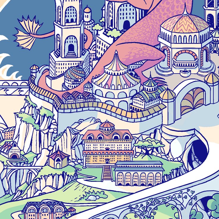 (wip)
you know when you space out and suddenly there are about 4938 individually drawn roof tiles