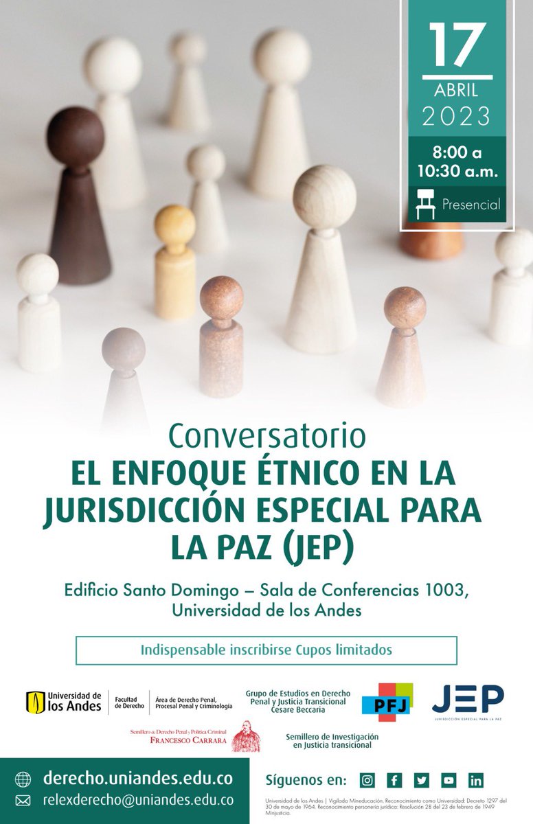 ligmavm's tweet photo. Recuerden el evento sobre enfoque étnico racial en la JEP. @UniandesDerecho 

Inscripciones: https://t.co/fRh0rxVnTv https://t.co/ymeWzCuvKO