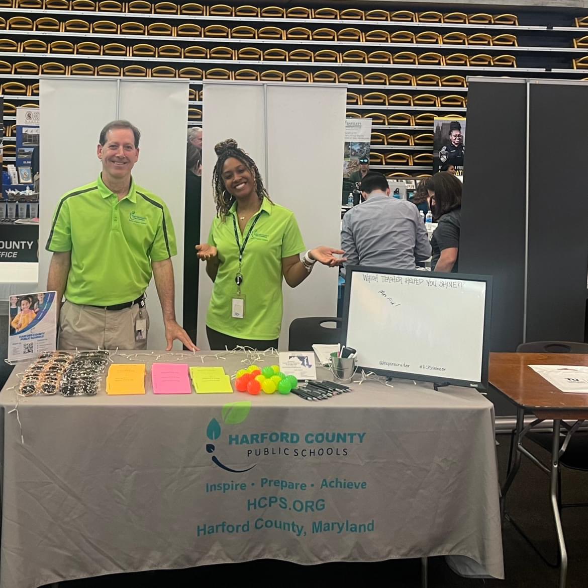 HCPS Recruitment (@hcpsrecruiter) on Twitter photo What a beautiful day! The sun is shining and so are we! Come see Maranda and Andy <a href="/TUCareer/">TU Career Center</a> <a href="/TowsonU/">Towson University</a> job fair. #hcpschoosetoshine What a beautiful day! The sun is shining and so are we! Come see Maranda and Andy <a href="/TUCareer/">TU Career Center</a> <a href="/TowsonU/">Towson University</a> job fair. #hcpschoosetoshine