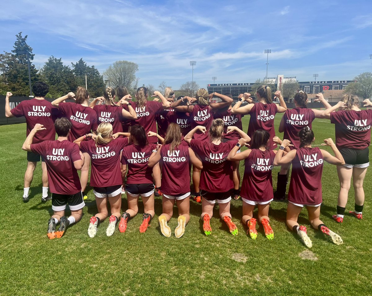 RUWSoccer's tweet photo. ULY STRONG for our SUPER HERO. 

We love you Uly!! 💫❤️💪 https://t.co/3ZholuriNK