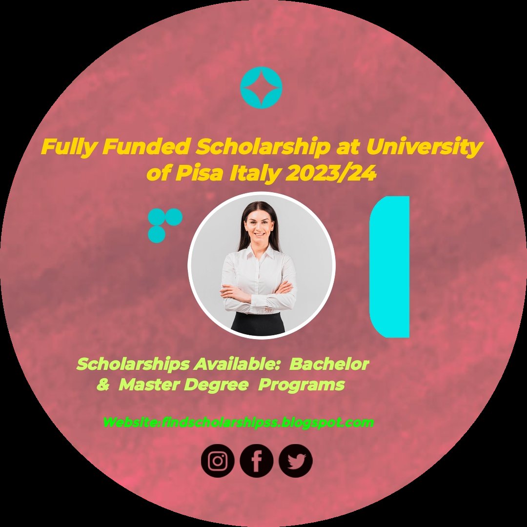 drali4306's tweet photo. Apply now for a bachelor's and Master degree program at the University of Pisa Italy 2023/24
Apply link: https://t.co/Xn6NbbUHrG
#FullyFunded #international #scholarship #studyabroad #goabroad #freestudy #freeeducation #studies #freeliving #liveabroad #Bachelor #master #Italy https://t.co/W6tJu4rhtL
