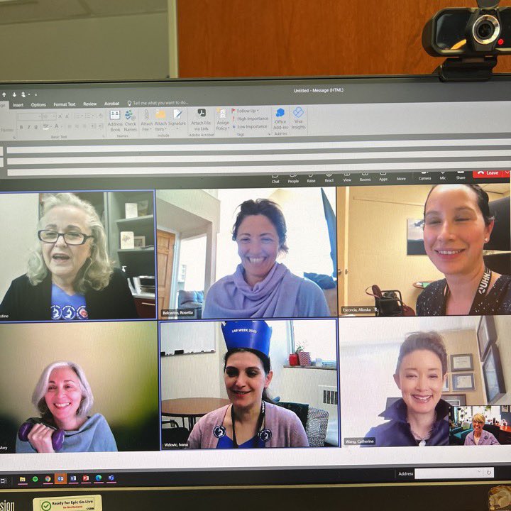 ccabruce's tweet photo. Last day of the @UHN_Labs LMP LabChase - and the whole team is in @csmls ‘indigo’. Fun #NMlW team! https://t.co/7f1Zg9aRsX