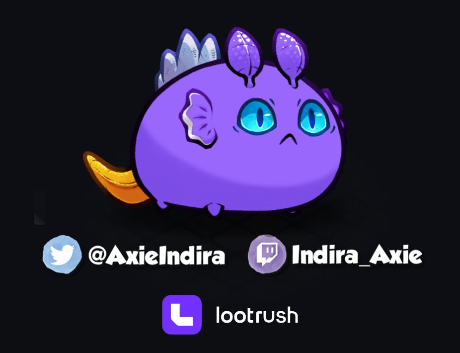 🚨Sorteo Venenoso por llegar a los 1000 seguidores🚨
✅Like and RT
✅Seguir a @LootRushGames y @AxieIndira 
✅Etiquetar a 3 amigos
Se sortea el día 20/04. Gracias @LootRushGames por el Axie. Mucha suerte a todos 💕💕💕

#AxieInfinity #AxieOrigins #ronincreator #AxieCreator