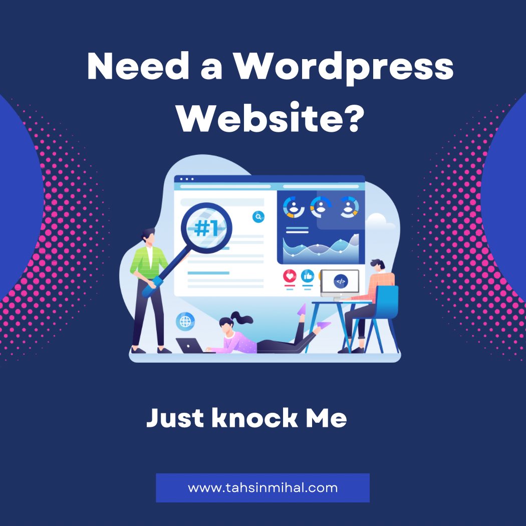 Need Wordpress web designer ??

Hire me: fiverr.com/share/xmjj0q