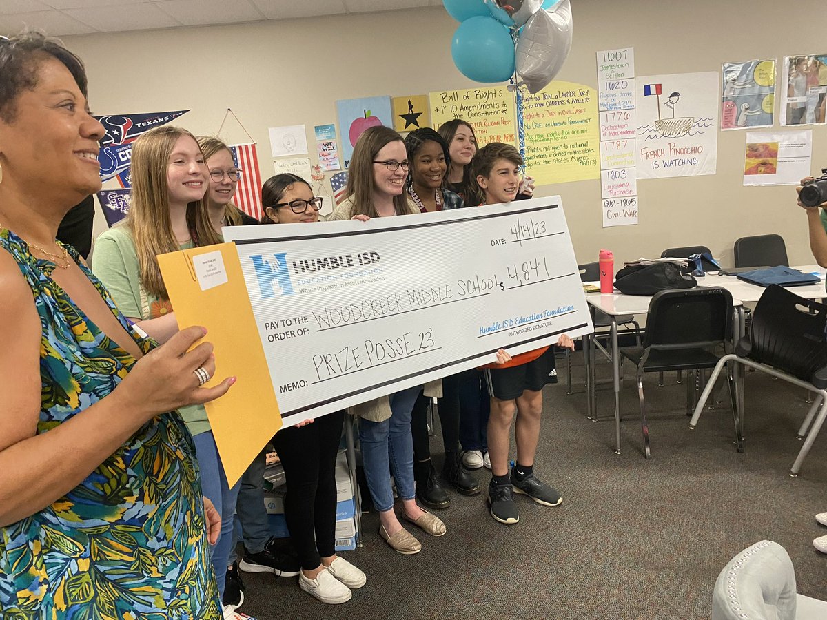 Today was a good day for the WMS Journalism Department! New equipment coming soon! 🤩📸

SO many thanks to @HumbleISD_FDN and The Lawrence and Patricia Carrier Foundation for this AMAZING gift!

#BeEliteEWMS #RTBWMS