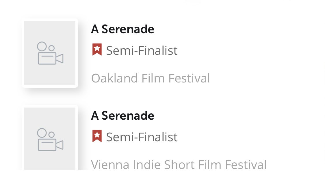 rm_screenwriter's tweet image. A couple of nominations for A SERENADE today 🎞️🎉
#film #featurefilm #featurescript #semifinalist #filmmaking #filmmaker #screenwriting #writerscommunity