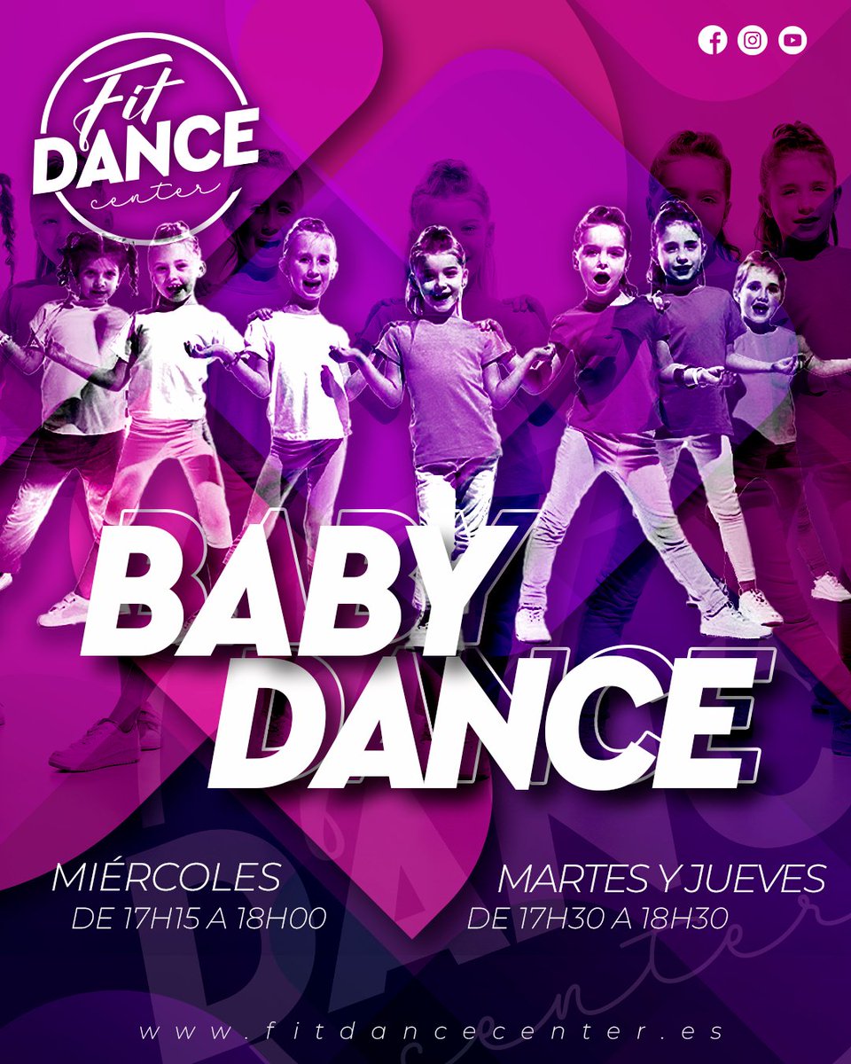 FitDanceCenter's tweet image. 🟣BABY DANCE🟣

🗒️Inscripciones Abiertas

▫️Horario 1▫️
Miércoles
17h15 a 18h00

▫️Horario 2▫️
Martes y Jueves 
17h30 a 18h30

#fitdancecenter #nuevofdc #fdc #fitkidvalencia