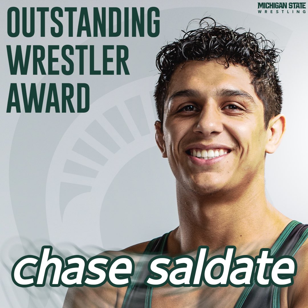 MSU_Wrestling's tweet photo. 2022-2023 Michigan State Wrestling Awards. Proud of our team and what they were able to accomplish this season! 

#GoGreen | #SpartanStrong https://t.co/PFNxEuuBJU