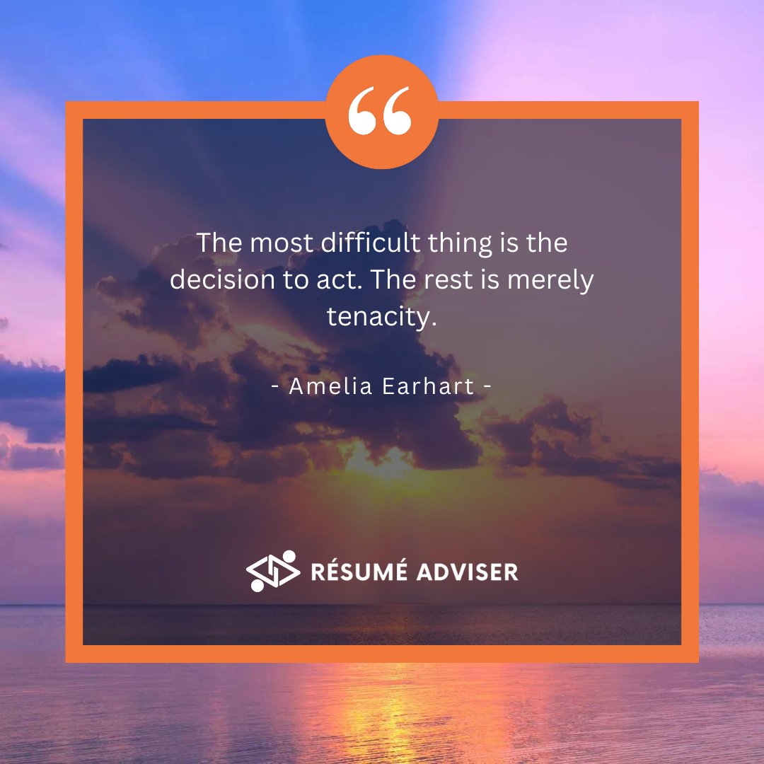 resumeadviser's tweet photo. #decisionmaking #inspiration #tenacity

How have you personally improved after taking a courageous first step? https://t.co/IgSyWQYoAy