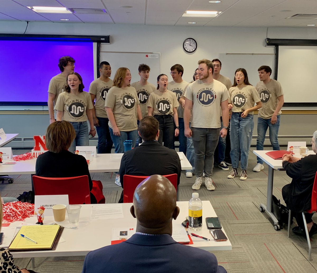 Today we’re welcoming our Council of Alumni Ambassadors to campus! So far our day has been full with an immersive experience at <a href="/Unl_CoJMC/">UNL CoJMC</a> and we just heard from <a href="/UNLPitchPlease/">Pitch Please</a>.