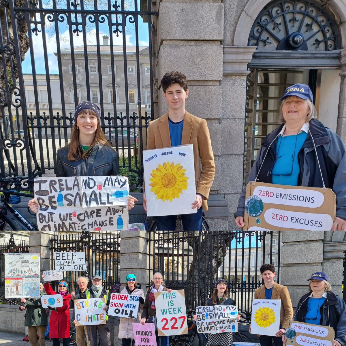 Week 227 #ClimateStrike 
This week President Joe Biden is in Ireland travelling around making loads of speeches but none of them are about climate change funnily enough! #willowproject @POTUS @GretaThunberg @SchoolStrikesIE @Fridays4future   #climatechange #peoplenotprofit