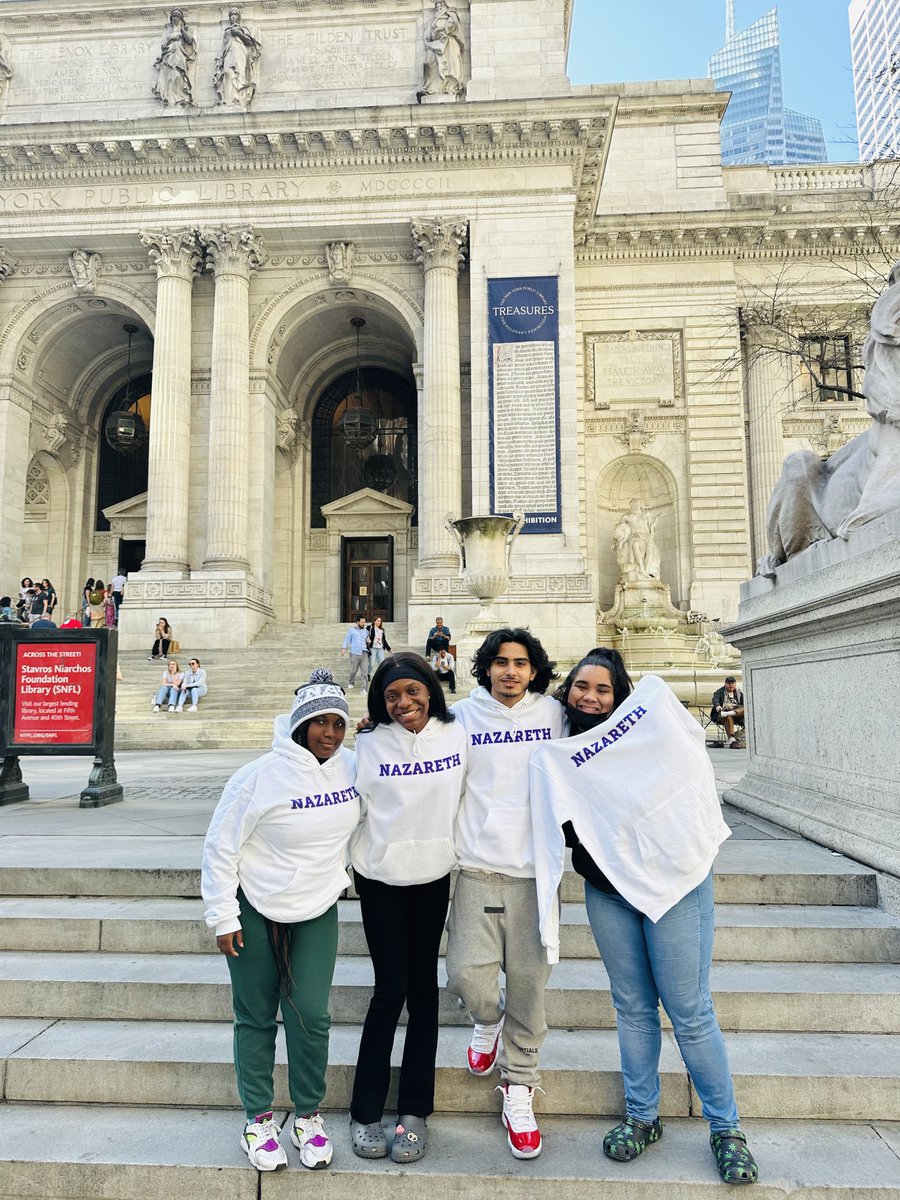 Nazuniversity's tweet photo. Spotted in NYC: These newest Golden Flyers are #NazBound! Celebrate and share your #NazBound journey! Don't forget to share your acceptance on social media by tagging us! https://t.co/tYN9G5akfO