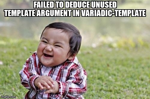 failed to deduce unused template argument in variadic-template stackoverflow.com/questions/7594… #variadictemplates #std #cpp