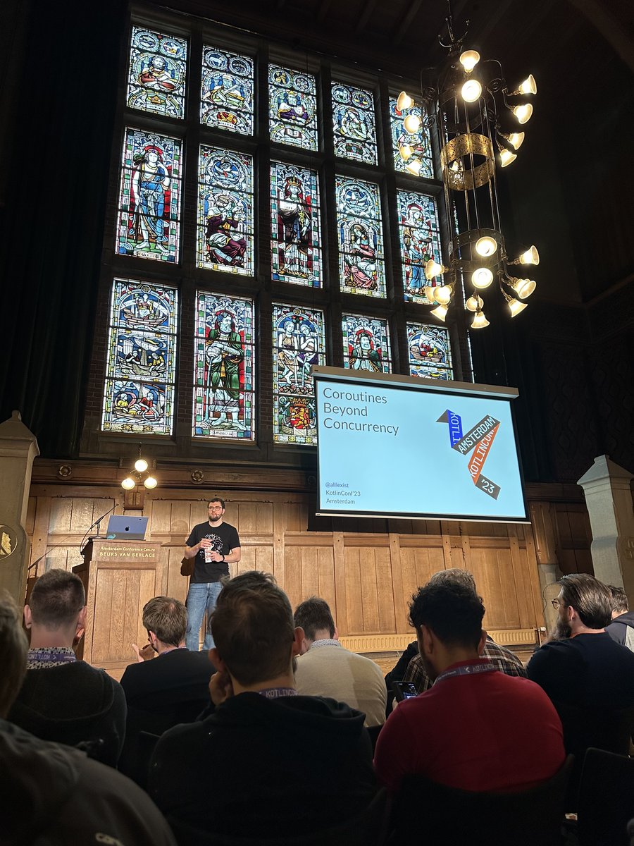 mirego's tweet image. Mirego is a bronze partner of @kotlinconf and few members of our team are in Amsterdam to attend the event! 👨‍💻🎉

It&apos;s a great opportunity for them to meet and exchange with the @kotlin community, to acquire new knowledge and to let themselves be amazed by Dutch architecture!🇳🇱✨