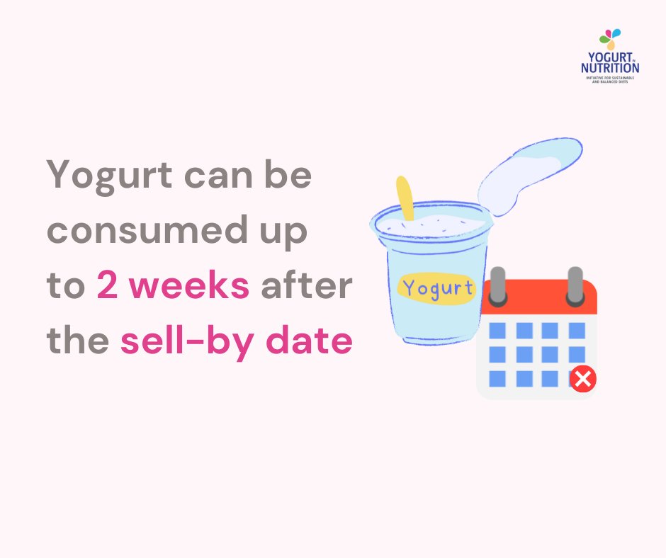 #stopfoodwaste  #FoodWastePreventionWeek #foodwasteawarenessweek
Does yogurt go bad by the sell by date❓Does yogurt have to be discarded as soon as the sell by date has passed❓

❌NO. Yogurt may be good for up to 2⃣ weeks after its expiration date. 

⚠️However, the date you're
