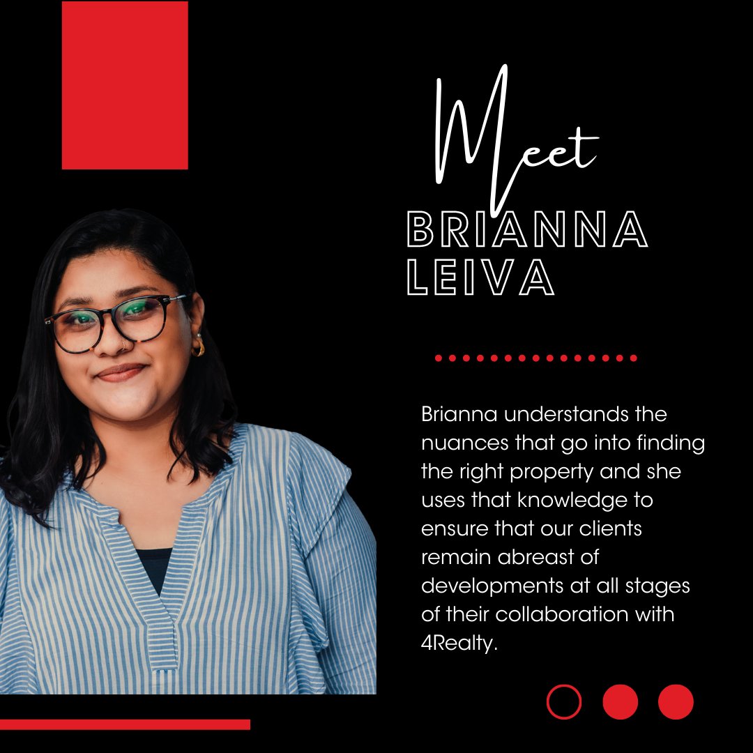4RealtyBelize's tweet photo. This week, we're meeting Brianna! 👩🏽‍💻

#4RealtyBelize #BelizeRealEstate #MeetTheTeam #Administrator https://t.co/l4tM8xhg7V