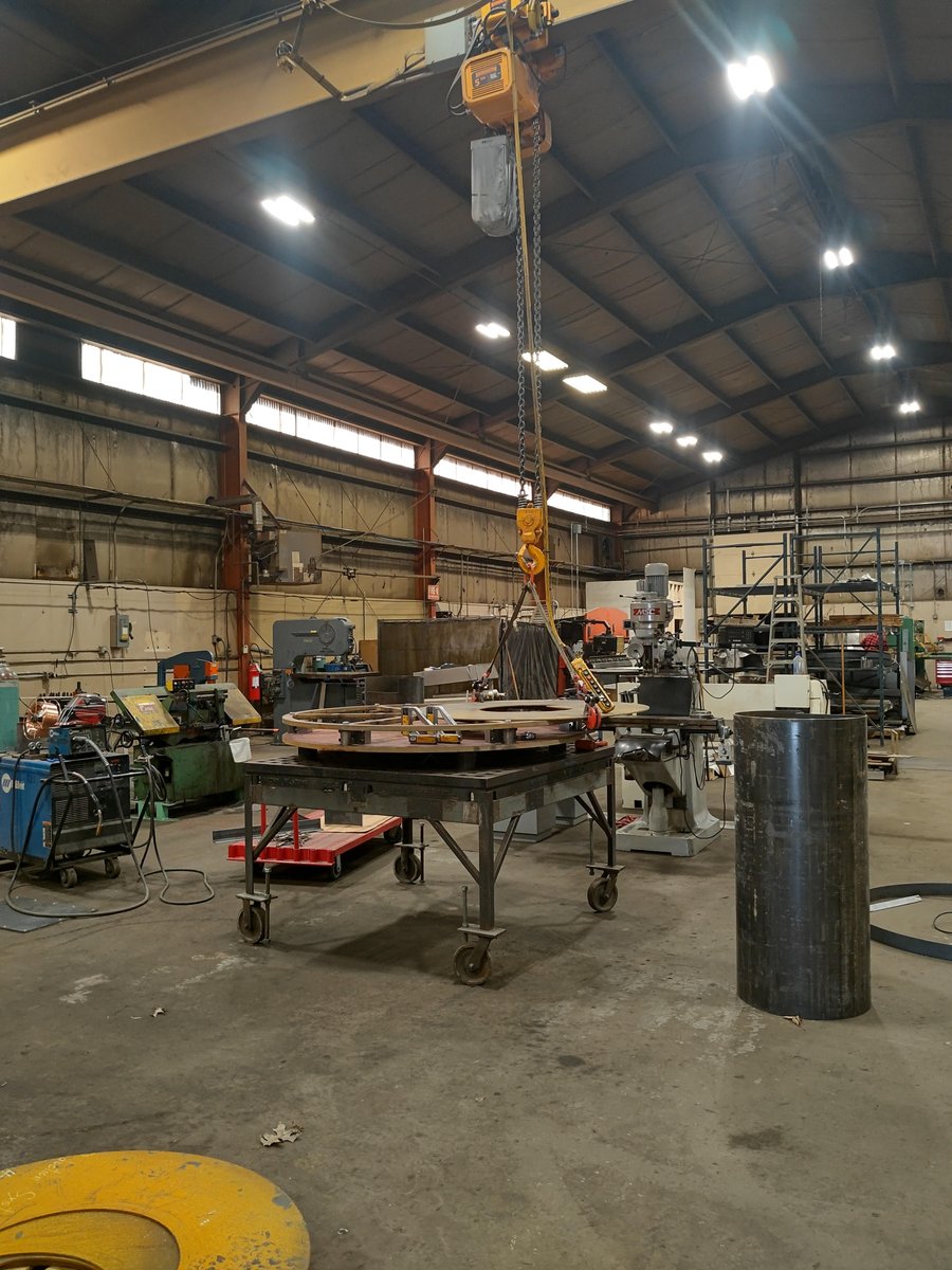 PsaSystems's tweet photo. Our PSA - Duryea's Fab Shop is busy fabricating/welding large high strength wire reels for one of our valued customers! https://t.co/8gmpLHY7qZ