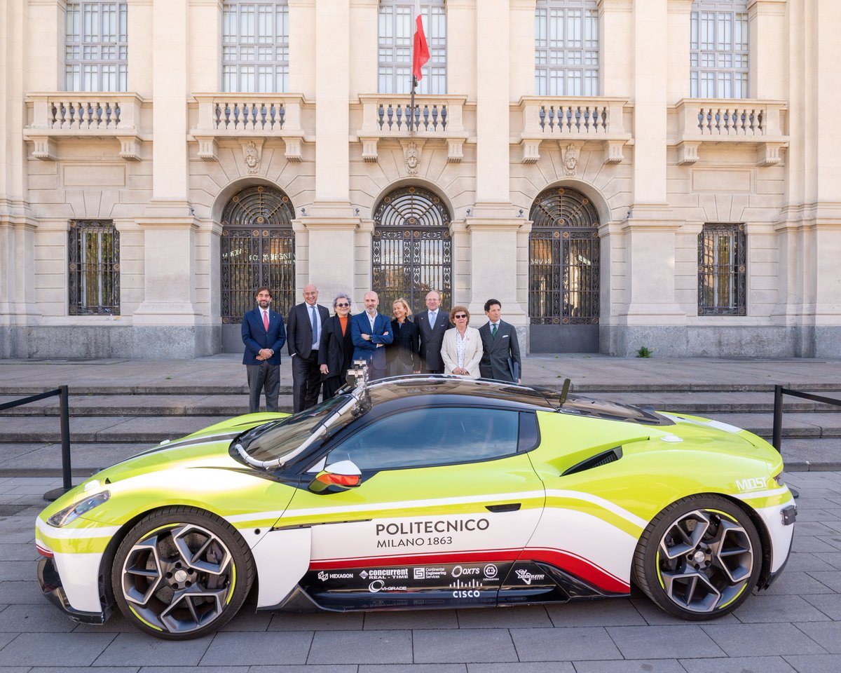 Per la prima volta un’auto a guida autonoma alla Mille Miglia! Presentato oggi al @polimi “1000 Miglia Autonomous Driving”, con il patrocinio di #MOST – Centro Nazionale per la Mobilità Sostenibile.