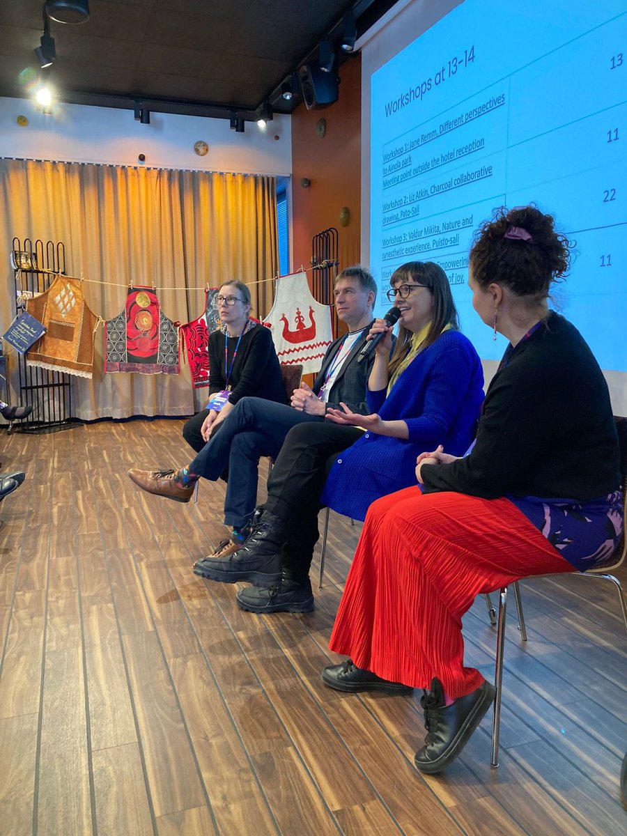 LizAtkin's tweet photo. Thank you Oulu 🇫🇮 &amp; Kulttuurin elämysoppaat for a beautiful Culture &amp; well-being seminar, I was so honoured to contribute to a keynote event and learn from everyone! It was a wonderful day to share experience, dialogue and creativity #finland #oulu 
@Oulu2026offici @VisitOuluFI https://t.co/88f1TrdGCa