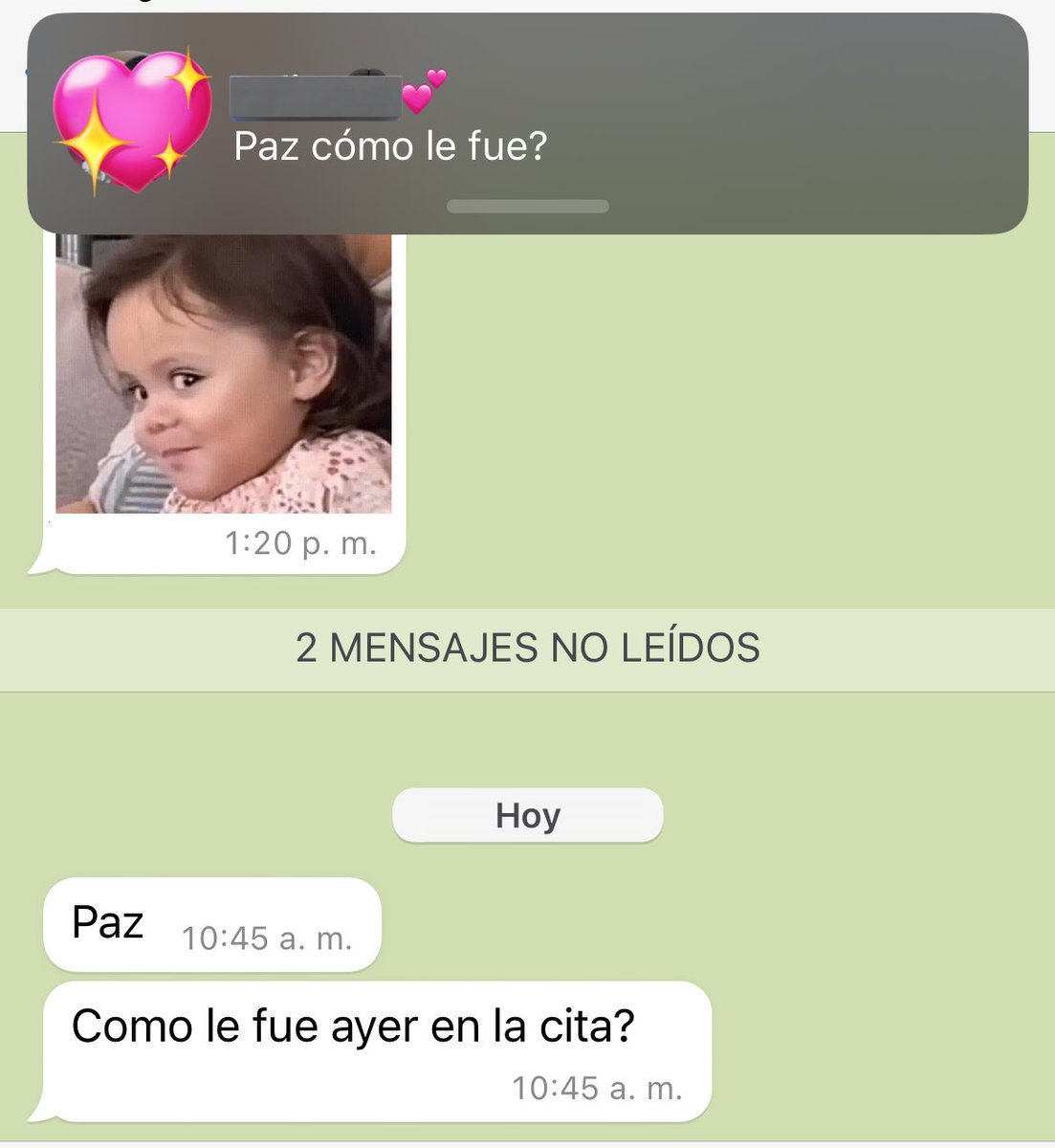 Bebé tiene las mejores tías del mundo. Ayer teníamos cita, y recibimos un montón de mensajes así 🥰🥰🫶🏻🫶🏻🫶🏻 
Las amamos millones!✨
