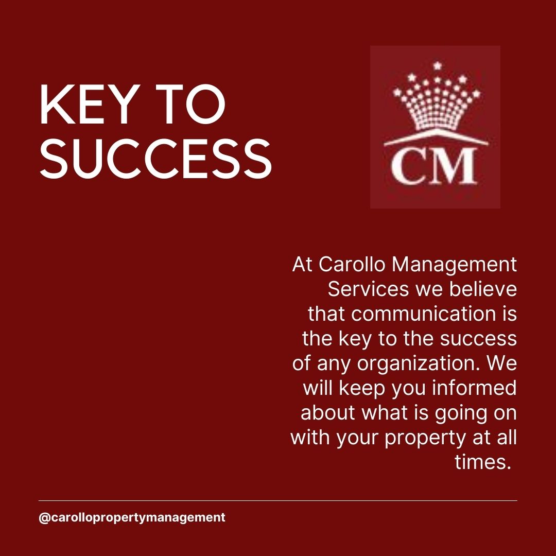 Carollo's tweet photo. Communication is the key to success! #success #communication #communicating #propertymanager #propertymanagement https://t.co/XPK3ttr5FM