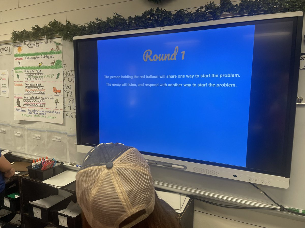 KoreeNeff's tweet photo. Playing a quick game of keepy uppy to decide who solves what part of the problem! Of course I had to include the Keepy Uppy soundtrack from #Bluey while we played! #Leadforward #balloonbop #makelearningfun #Engagement #mathteacher #BISDshines #Wearebirdvilleisd https://t.co/dwLIhGIKKT
