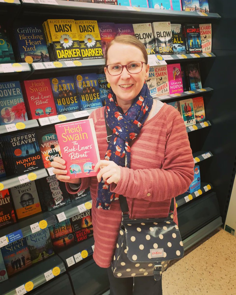Heidi_Swain's tweet photo. Hooray! Hooray! Hooray! Look what my son and I spotted in my nearest supermarket this afternoon! So excited to see #TheBookLoversRetreat on the shelves!
πβ€πβ€πβ€π
#swainettes #LakeDistrict #Lakeside #standaloneread #summerreads #feelgoodfiction #summerholidays https://t.co/UKuZZPtsc1