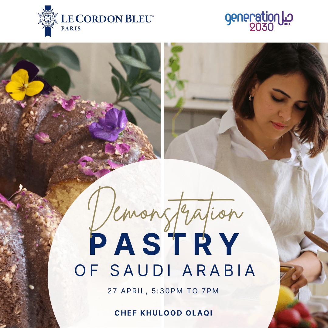 On April 27th, <a href="/pariscordonbleu/">Le Cordon Bleu Paris</a> will be celebrating the richness and diversity of #saudicuisine by hosting a masterclass taught by #saudichef <a href="/KhuloodOlaqi/">خلود عولقي</a>. Stay tuned to find out about the recipe!